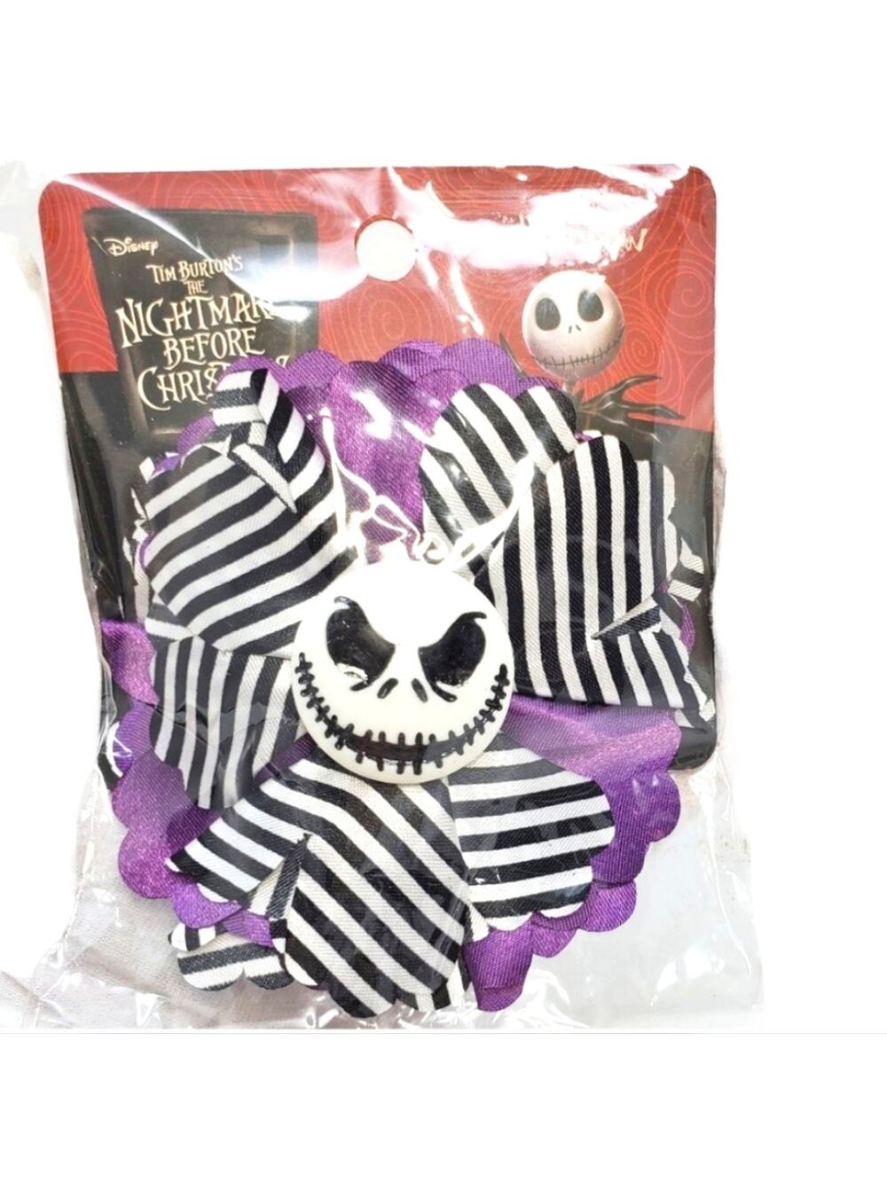 Disney Loungefly Jack Skellington Hair Bow Nightmare